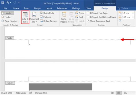 Insert Date Tab In Word