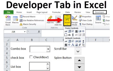 insert developer tab in excel greyed out