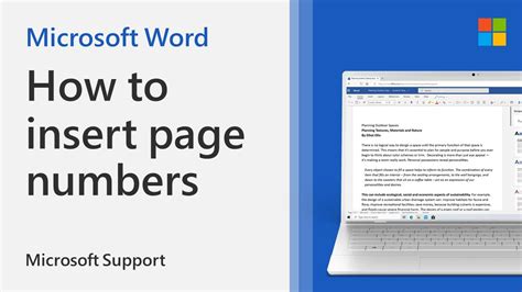 insert document number in word