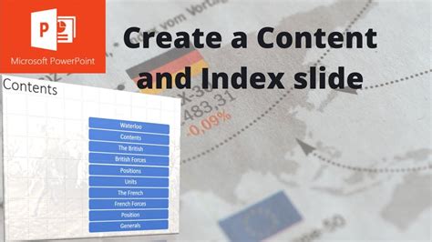 Insert Index Slide In Powerpoint