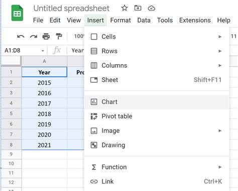 insert multiple lines in google sheets