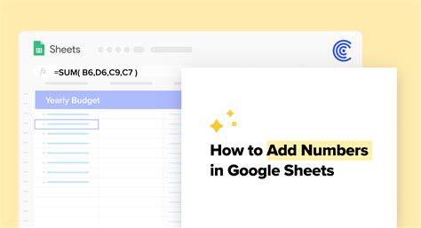 insert numbers in google sheets
