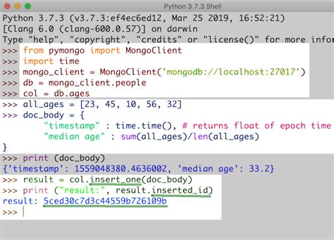 Insert Or Update Mongodb Python