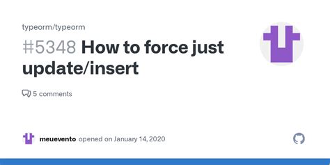Insert Or Update Typeorm