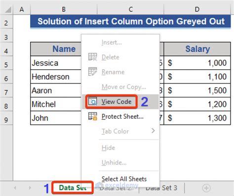 Insert Tab In Excel Is Greyed Out