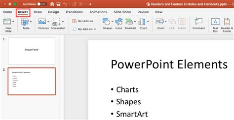 Insert Tab In Powerpoint 2016