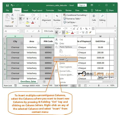 Insert Table Not Working In Excel