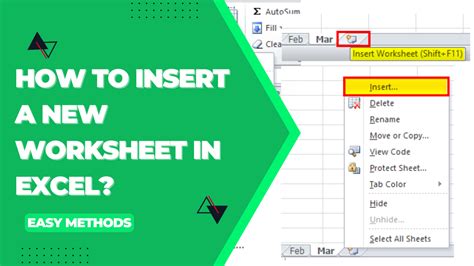 Insert Worksheet Name Excel