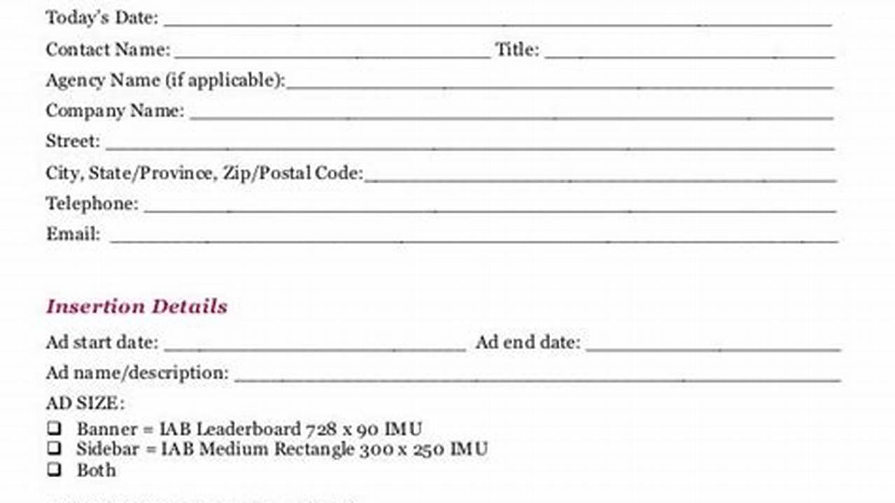 How to Create an Effective Insertion Order Template