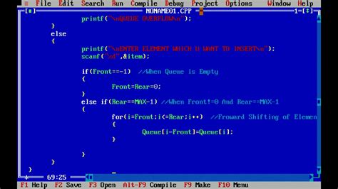 insertion and deletion in queue in data structure in c program