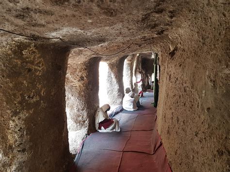 Inside the Adadi Mariam church