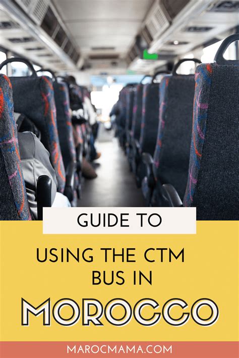 inside CTM bus morocco