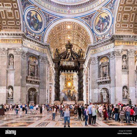 inside St Peter's Basilica