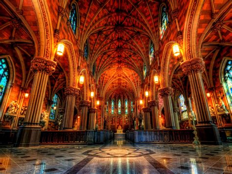 inside a cathedral