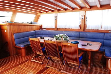 inside of a gulet boat