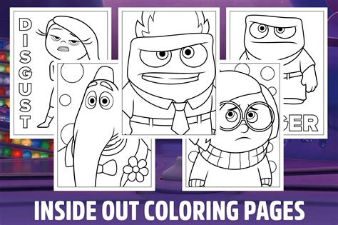 Inside Out Coloring Pages Pr