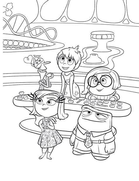 Inside Out Table Coloring Pages
