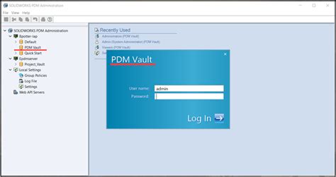 Inside PDM Login Access