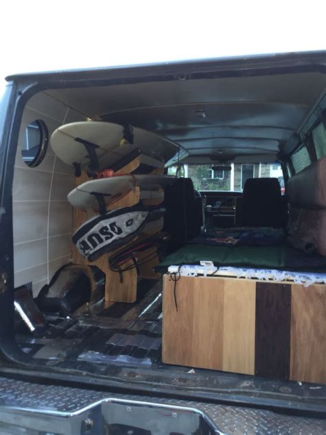 Inside Van Surf Rack