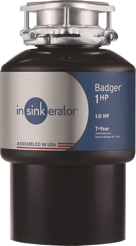 InSinkErator Garbage Disposal, Badger 1, 1/3 HP Continuous Feed