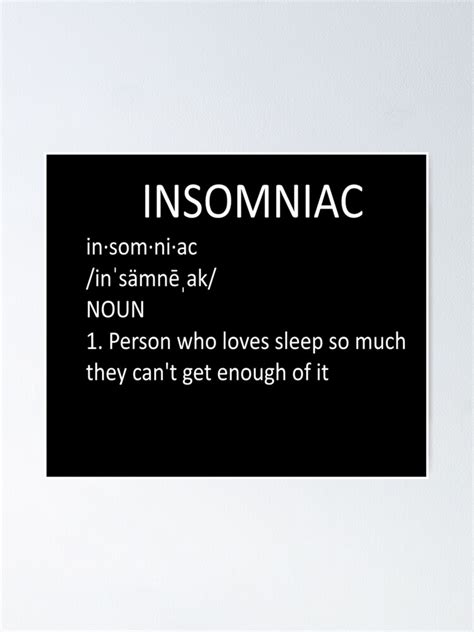 insomniac definition google