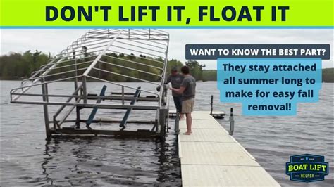 Inspecting a boat lift flotation system