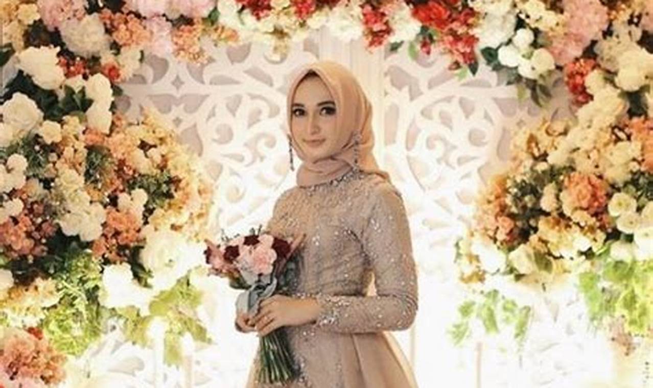 inspirasi wedding dress hijab