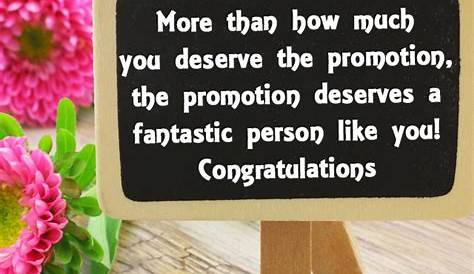 Inspirational Quotes For A Job Promotion Wishes nd Messages Congratulations t Work