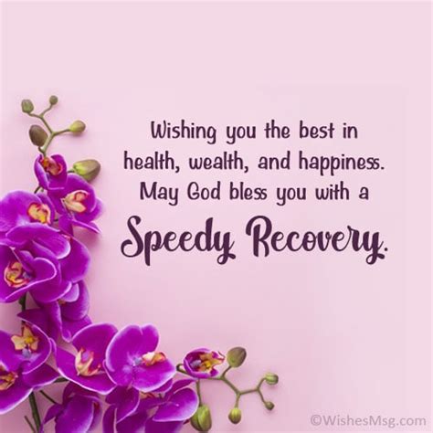 inspirational message for quick recovery