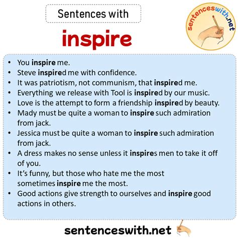 inspire in a sentence examples