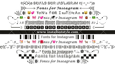 insta gram fonts