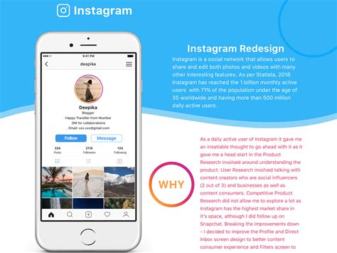 Instagram redesign — a case study by Linh Hoang UX