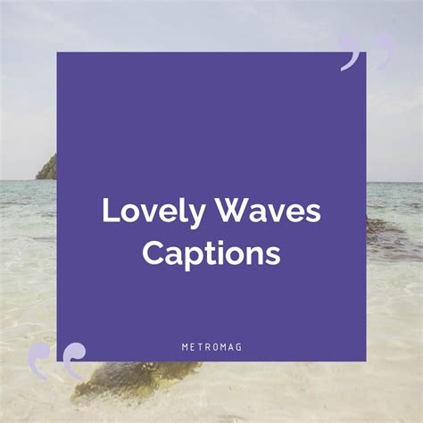 Instagram Captions With Waves