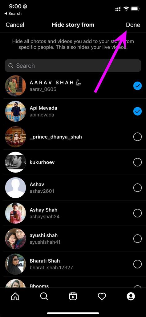 instagram hide view story