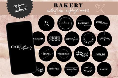 Instagram Highlight Covers Cake