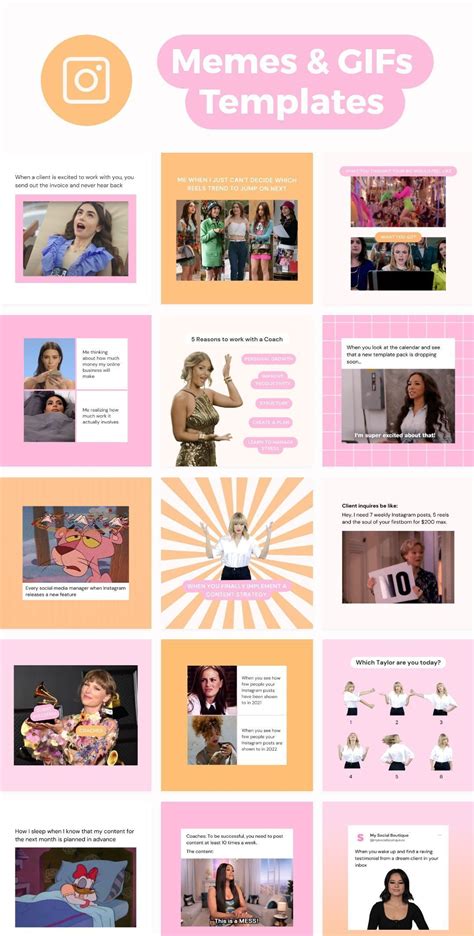 Instagram Template Gifs