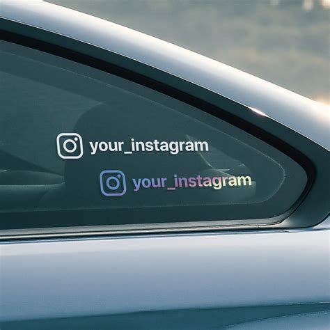 Instagram Window Stickers