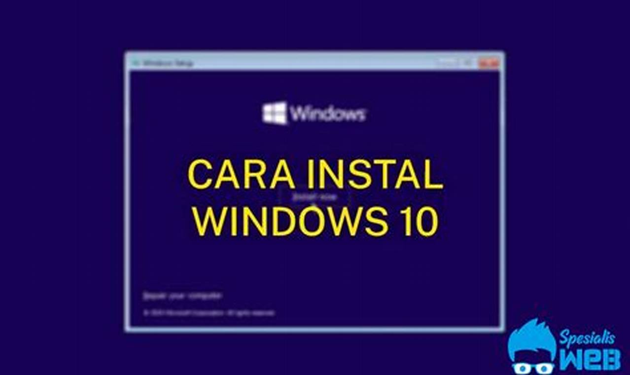 instal windows 7 dengan flashdisk