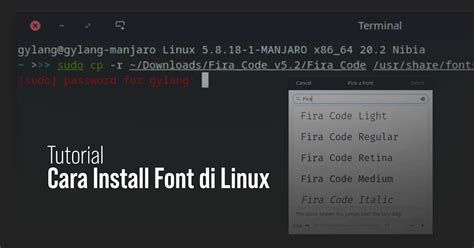 Instalasi Font di Linux