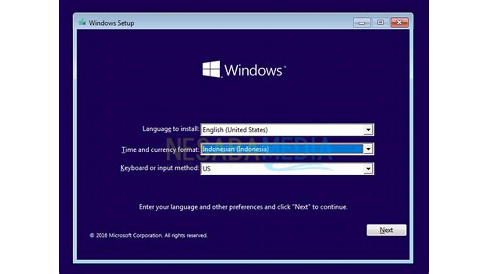 Instalasi Windows 10 di Komputer