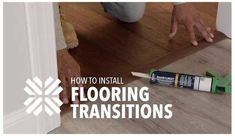 DIY Installing a Flooring Threshold/ Transition Strip on a Concrete
