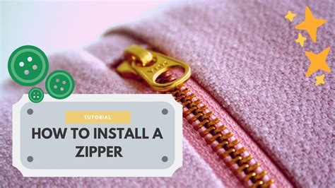 Install A Zipper