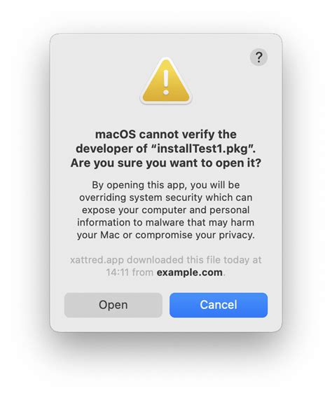 install app from unknown developer mac