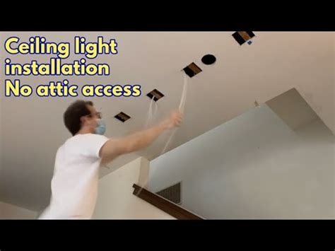 Install Ceiling Light No Attic