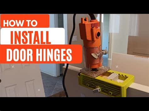 Install Door Hinges With Router