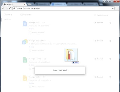 Install Extension Chrome From File