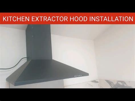 Install Extractor Hood Kitchen
