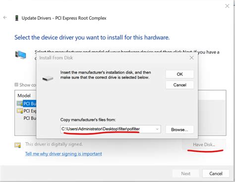 Install Filter Driver