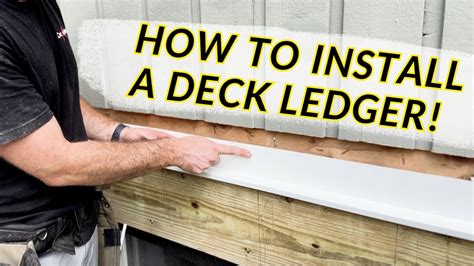 Install Flashing Deck Ledger