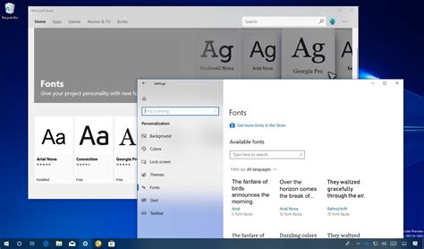 How to preview, install and remove Fonts in Windows 10